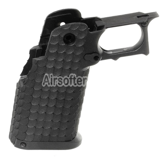 Airsoft E&C Polymer Pistol Grip Set For E&C Tokyo Marui Hi-Capa Series GBB Pistols Black