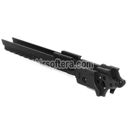 Airsoft E&C Middle Frame with Under Rail For E&C Tokyo Marui Hi-Capa 5.1 Series GBB Pistols Black