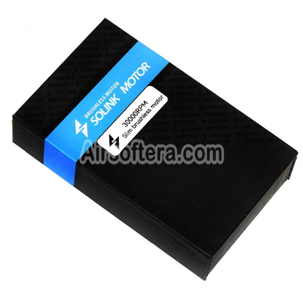 Airsoft SOLINK Ultrathin Brushless Super High Torque Motor (Long Axle) 11.1V 30000RPM For M4 M16 MP5 G3 P90 AEG Rifles