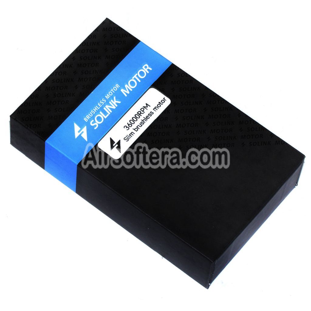 Airsoft SOLINK Ultrathin Brushless Super High Torque Motor (Long Axle) 11.1V 36000RPM For M4 M16 MP5 G3 P90 AEG Rifles