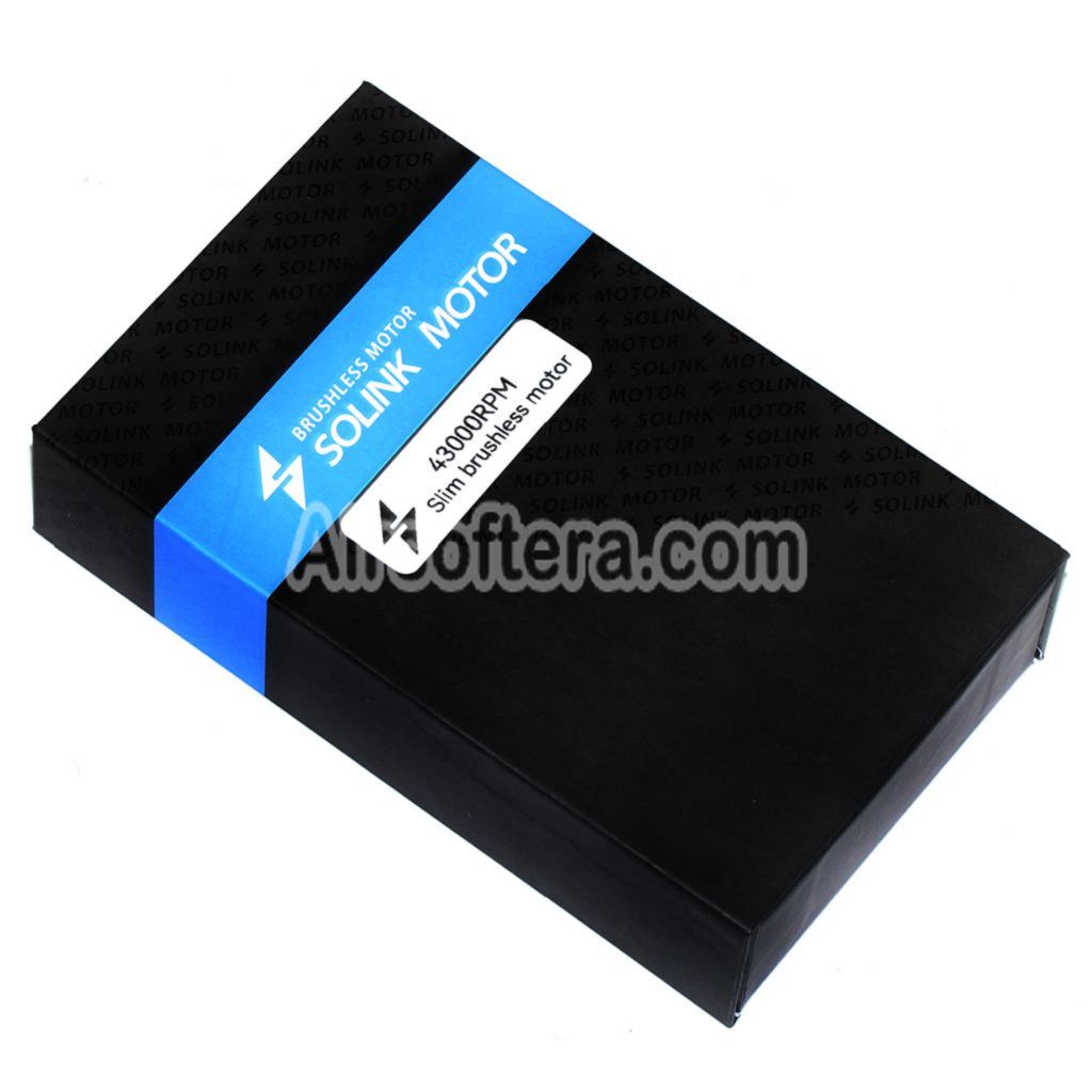 Airsoft SOLINK Ultrathin Brushless Super High Speed Motor (Long Axle) 11.1V 43000RPM For M4 M16 MP5 G3 P90 AEG Rifles