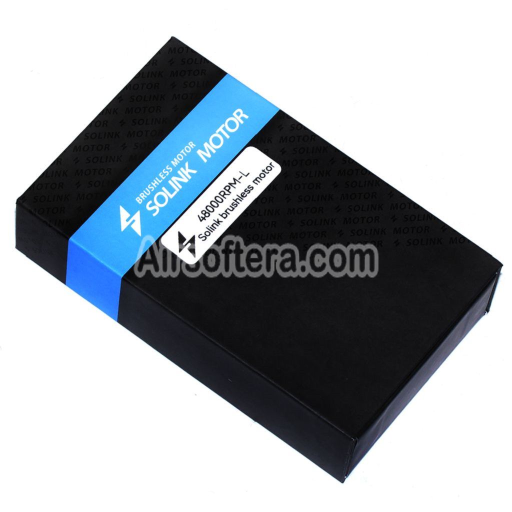 Airsoft SOLINK SX-1 Advanced Brushless Super High Speed Motor (Long Axle) 11.1V 48000RPM For M4 M16 MP5 G3 P90 AEG Rifles