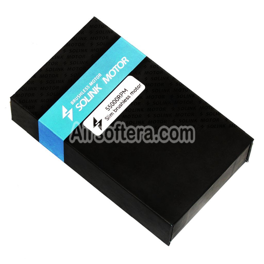 Airsoft SOLINK Ultrathin Brushless Super High Speed Motor (Long Axle) 11.1V 55000RPM For M4 M16 MP5 G3 P90 AEG Rifles