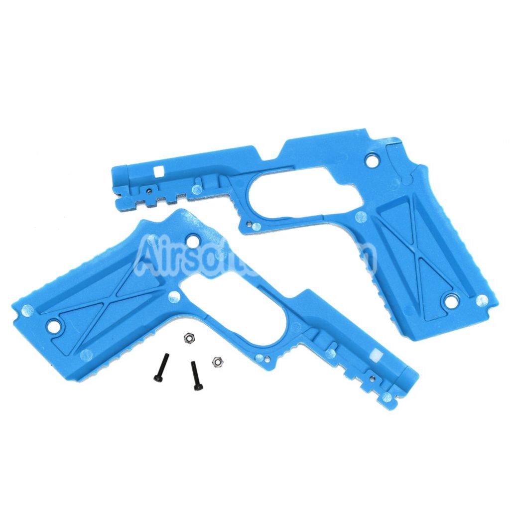 Airsoft Plastic Protective Frame Conversion Kit For Tokyo Marui 1911 Series GBB Pistols Blue