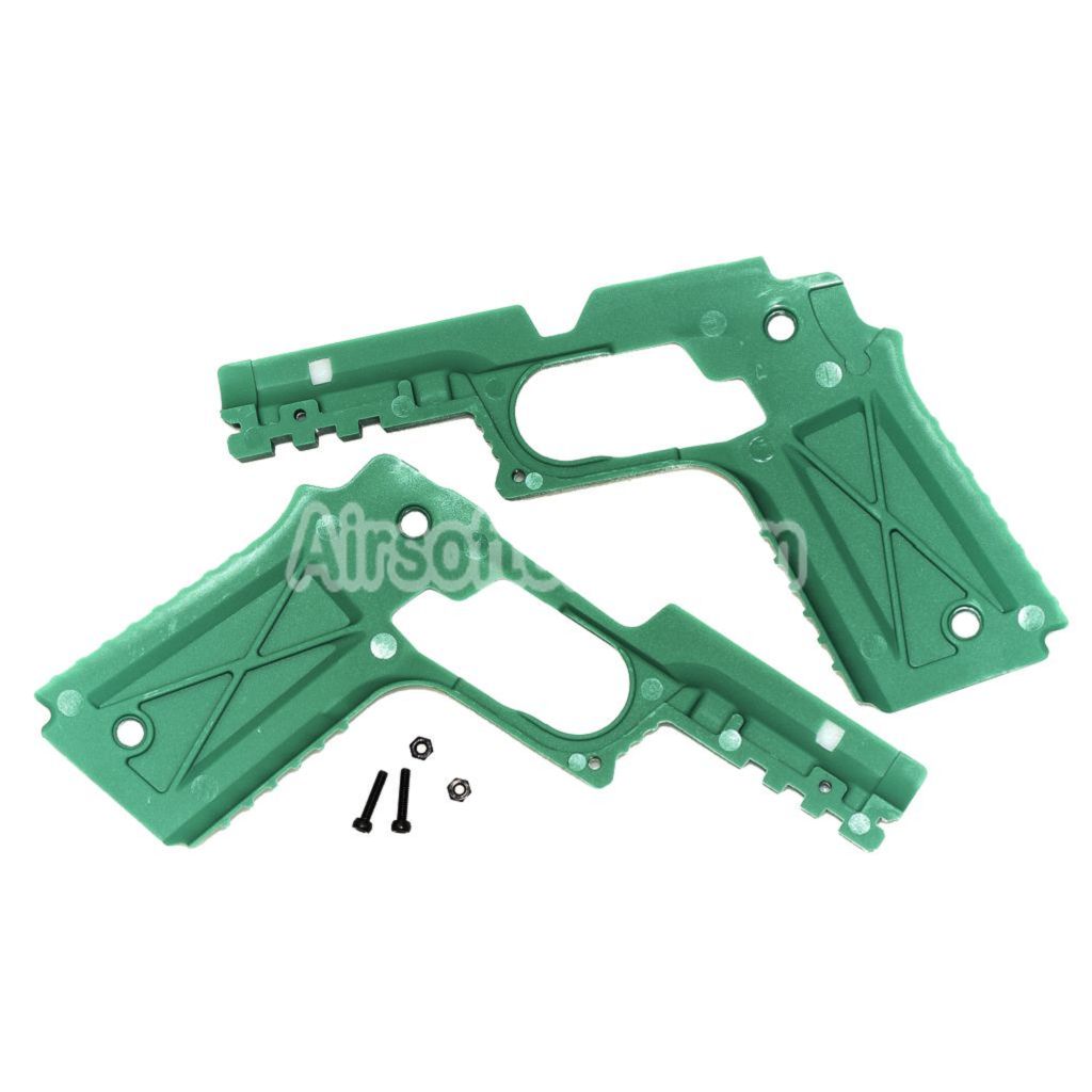 Airsoft Plastic Protective Frame Conversion Kit For Tokyo Marui 1911 Series GBB Pistols Green