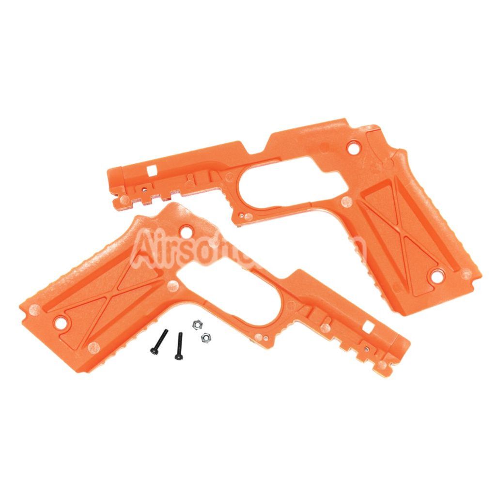 Airsoft Plastic Protective Frame Conversion Kit For Tokyo Marui 1911 Series GBB Pistols Orange