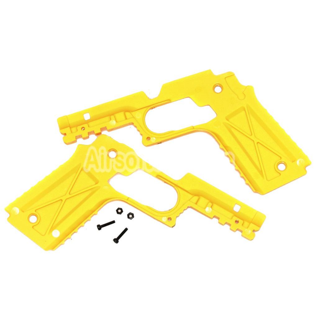 Airsoft Plastic Protective Frame Conversion Kit For Tokyo Marui 1911 Series GBB Pistols Yellow