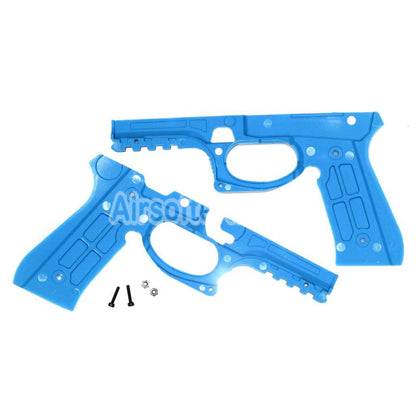 Airsoft Plastic Protective Frame Conversion Kit For Tokyo Marui M92F Series GBB Pistols Blue