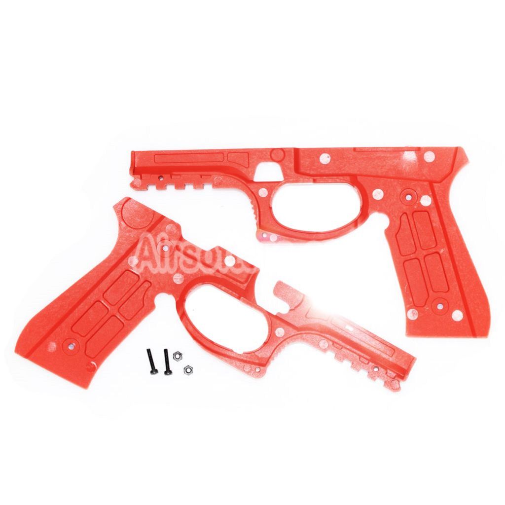 Airsoft Plastic Protective Frame Conversion Kit For Tokyo Marui M92F Series GBB Pistols Red