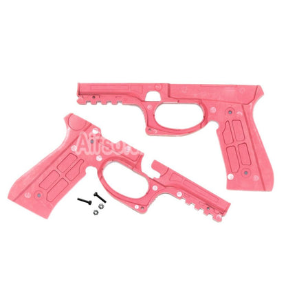 Airsoft Plastic Protective Frame Conversion Kit For Tokyo Marui M92F Series GBB Pistols Pink