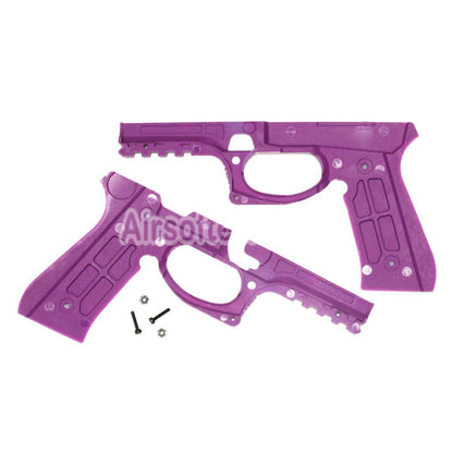 Airsoft Plastic Protective Frame Conversion Kit For Tokyo Marui M92F Series GBB Pistols Purple