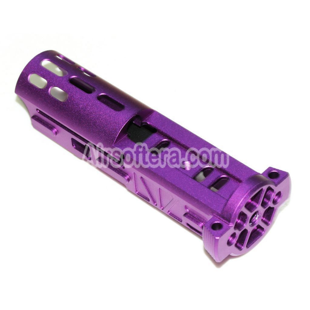 エアガン 5KU CNC アルミ軽量ボルトキャリアブローバックユニットタイプ B アクションアーミー AAP01 GBB ピストル用パープル