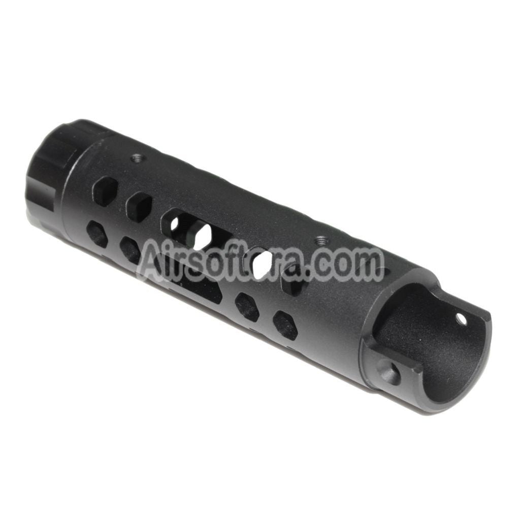 Airsoft 5KU CNC Aluminium Outer Barrel Type-A For ACTION ARMY AAP-01 GBB Pistols Black