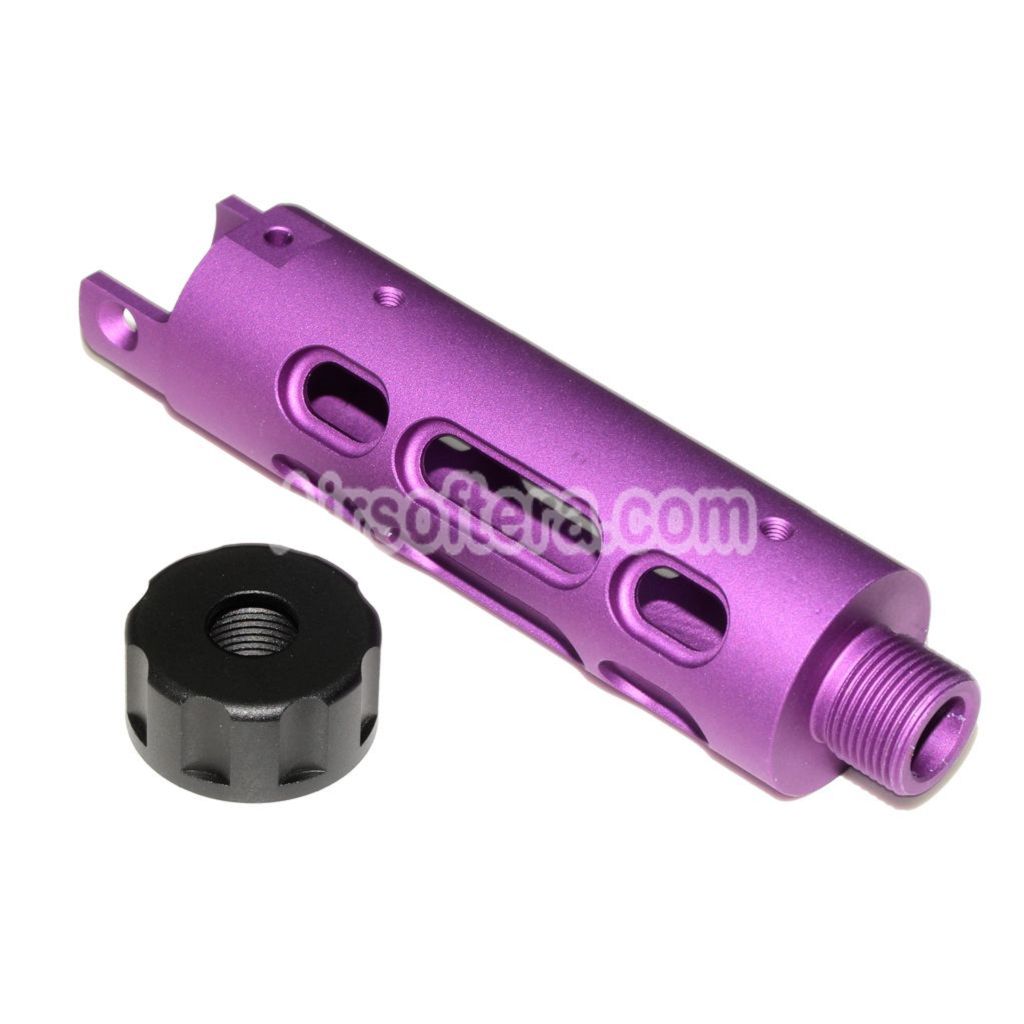 Airsoft 5KU CNC Aluminium Outer Barrel Type-B For ACTION ARMY AAP-01 GBB Pistols Purple