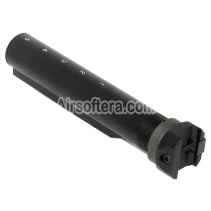 Airsoft 5KU 5-Position Buffer Tube with 20mm Picatinny Rail Adapter For M4 Rifle Retractable Stock