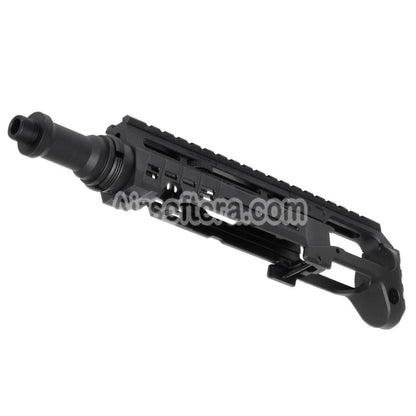 Airsoft 5KU Carbine Rifle Conversion Kit Type-B with M1913 Rail Stock Adaptor For Action Army AAP-01 Series GBB Pistols Black
