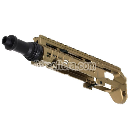 Airsoft 5KU Carbine Rifle Conversion Kit Type-B with M1913 Rail Stock Adaptor For Action Army AAP-01 Series GBB Pistols FDE