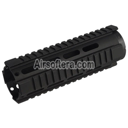 AirsoftEra 7 Inches Aluminum RIS Handguard Rail System For M4 M16 Series AEG Rifles Black
