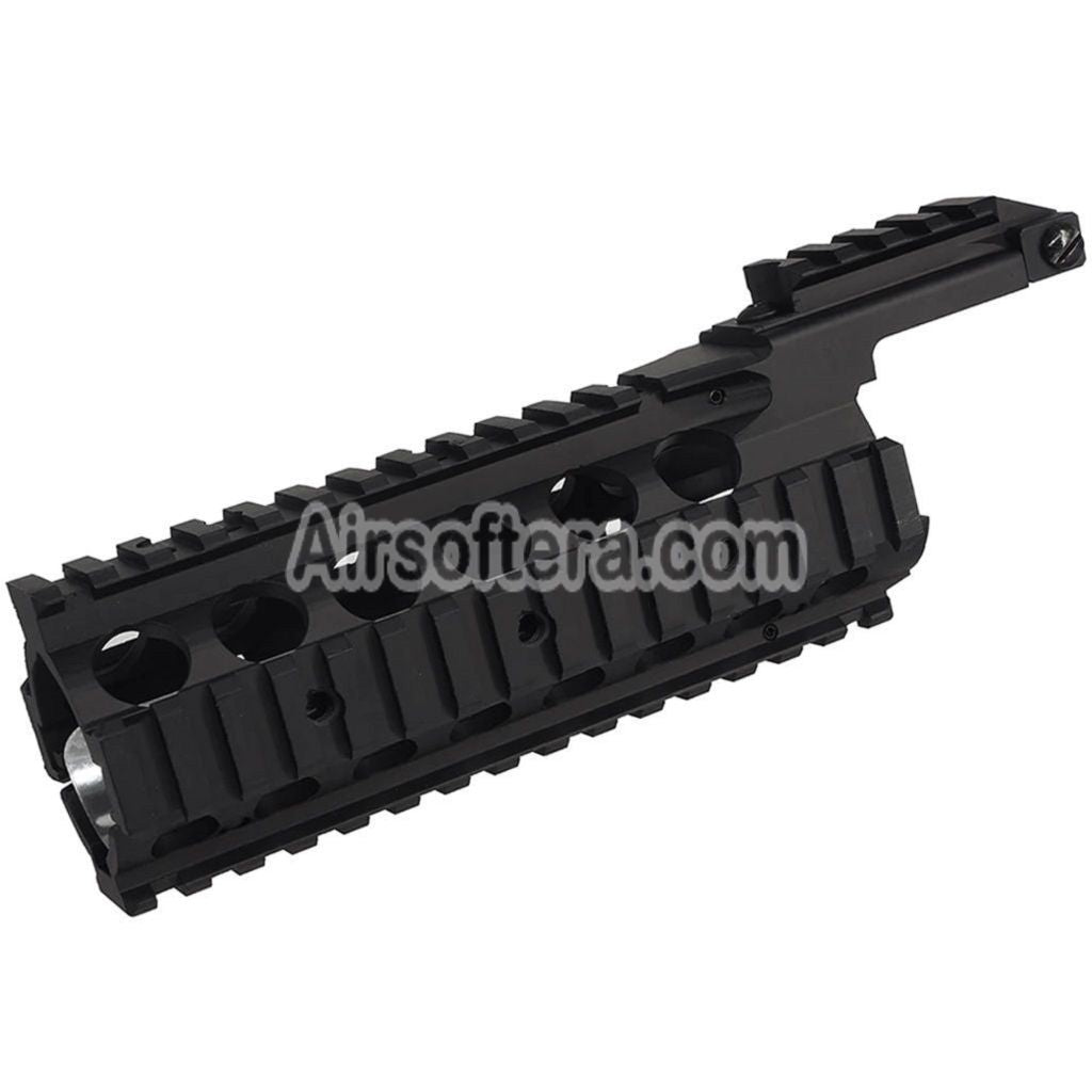 AirsoftEra 210mm Aluminum KAC Style RAS II Handguard Rail System For M4 M16 Series AEG Rifles Black