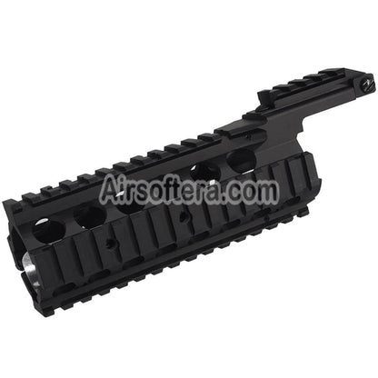 AirsoftEra 210mm Aluminum KAC Style RAS II Handguard Rail System For M4 M16 Series AEG Rifles Black