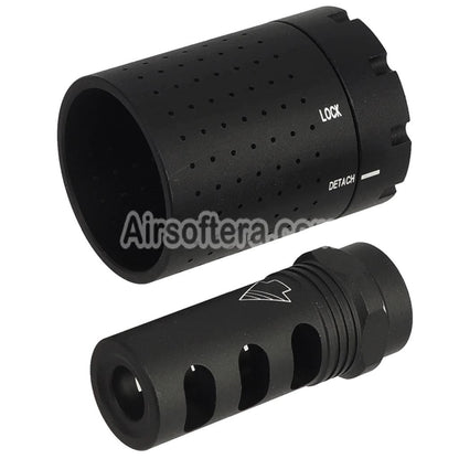 5KU Aluminum Ferfrans Modular Muzzle Brake CRD Flash Hider -14mm CCW Counter-Clockwise Thread