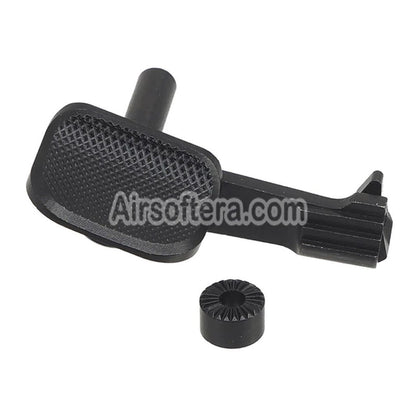 AIP Stainless Steel Slide Stop with Thumb Rest For Tokyo Marui Hi-Capa 5.1 4.3 Series GBB Pistols Airsoft Black