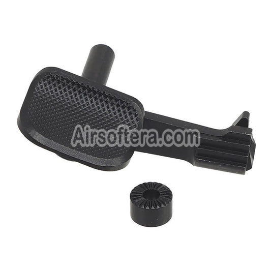 AIP Stainless Steel Slide Stop with Thumb Rest For Tokyo Marui Hi-Capa 5.1 4.3 Series GBB Pistols Airsoft Black