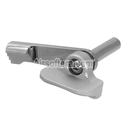 AIP Stainless Steel Slide Stop with Thumb Rest For Tokyo Marui Hi-Capa 5.1 4.3 Series GBB Pistols Airsoft Silver