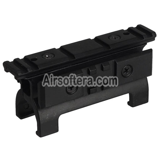 AirsoftEra 20mm Upper and Side Rail Mount Base For MP5 Series AEG GBB Rifles Black - AirsoftEra