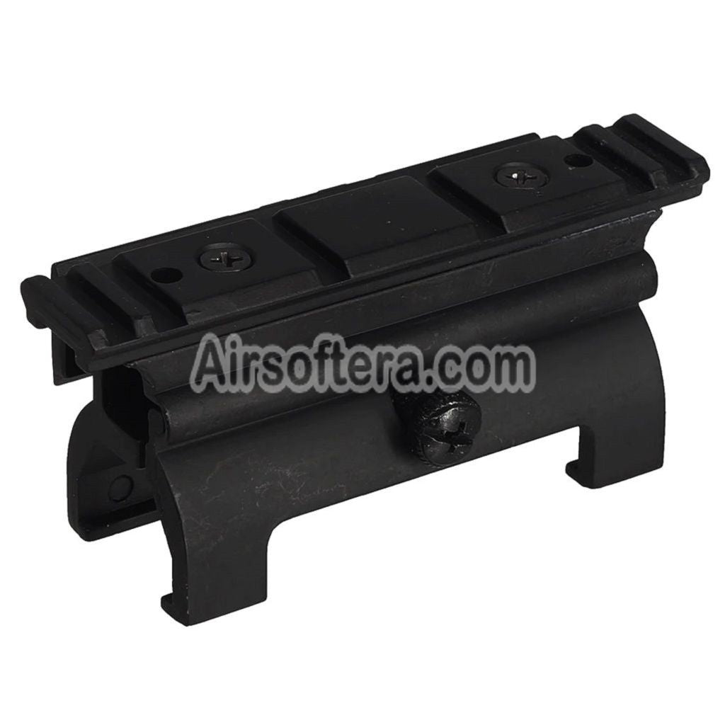 AirsoftEra 20mm Upper and Side Rail Mount Base For MP5 Series AEG GBB Rifles Black - AirsoftEra