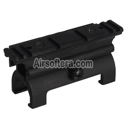 AirsoftEra 20mm Upper and Side Rail Mount Base For MP5 Series AEG GBB Rifles Black - AirsoftEra