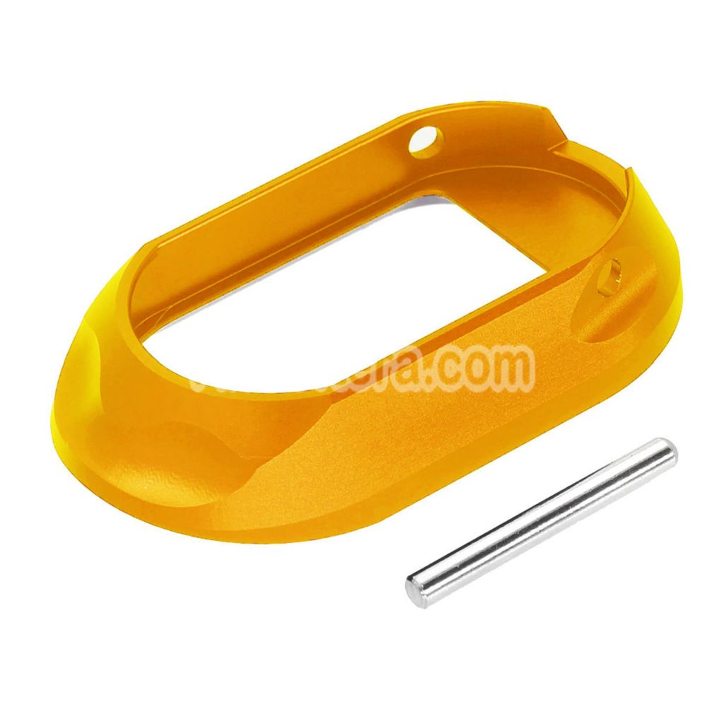 AIP CNC Aluminum BigMouth Type-4 Magwell For Tokyo Marui Hi-Capa Series GBB Pistols Airsoft Gold