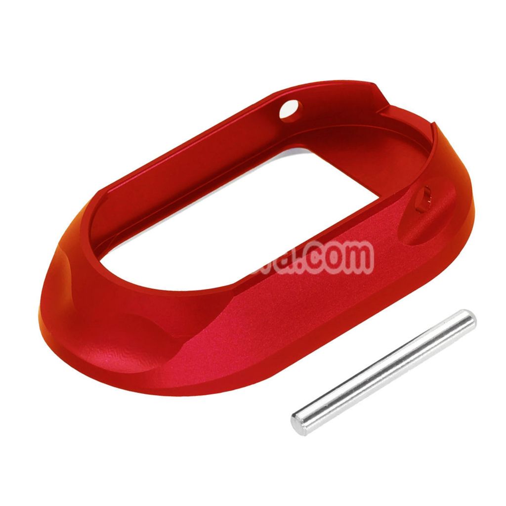 AIP CNC Aluminum BigMouth Type-4 Magwell For Tokyo Marui Hi-Capa Series GBB Pistols Airsoft Red