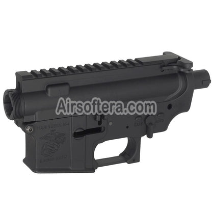 E&C Marine M4A1 Metal Body Receiver Set (Engraved Logo) For E&C Tokyo Marui M4 M16 Series AEG Rifles Airsoft Black