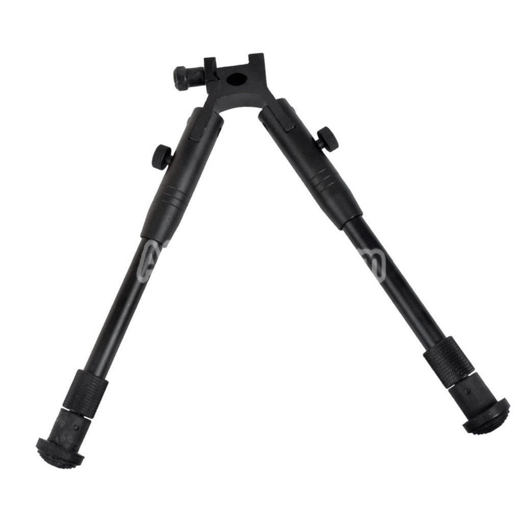 AirsoftEra Adjustable 8-10 Inches Bipod for 20mm Rail RIS Rifles Black
