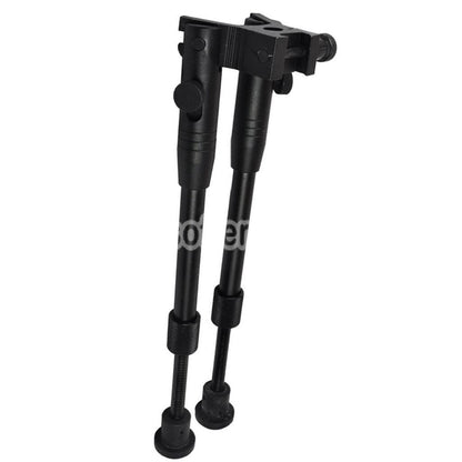 AirsoftEra Adjustable 8-10 Inches Bipod for 20mm Rail RIS Rifles Black