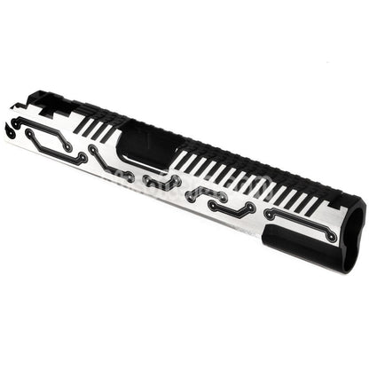 5KU CNC Aluminum Infinity Future Slide Set Suitable For Tokyo Marui Hi-Capa 5.1 Series GBB Pistols Airsoft Black/Silver