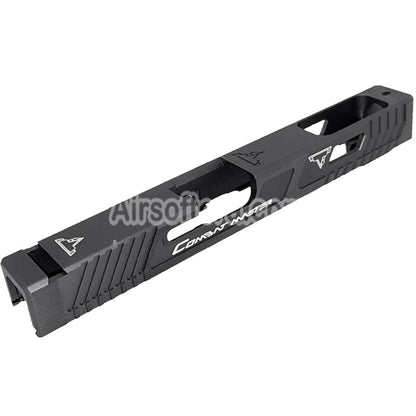 Airsoft 5KU TTI Combat Master CNC G34 Barrel Slide Set For Tokyo Marui G17 Series GBB Pistols Charcoal Gray