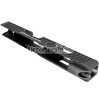 Airsoft 5KU TTI Combat Master CNC G34 Barrel Slide Set For Tokyo Marui G17 Series GBB Pistols Charcoal Gray