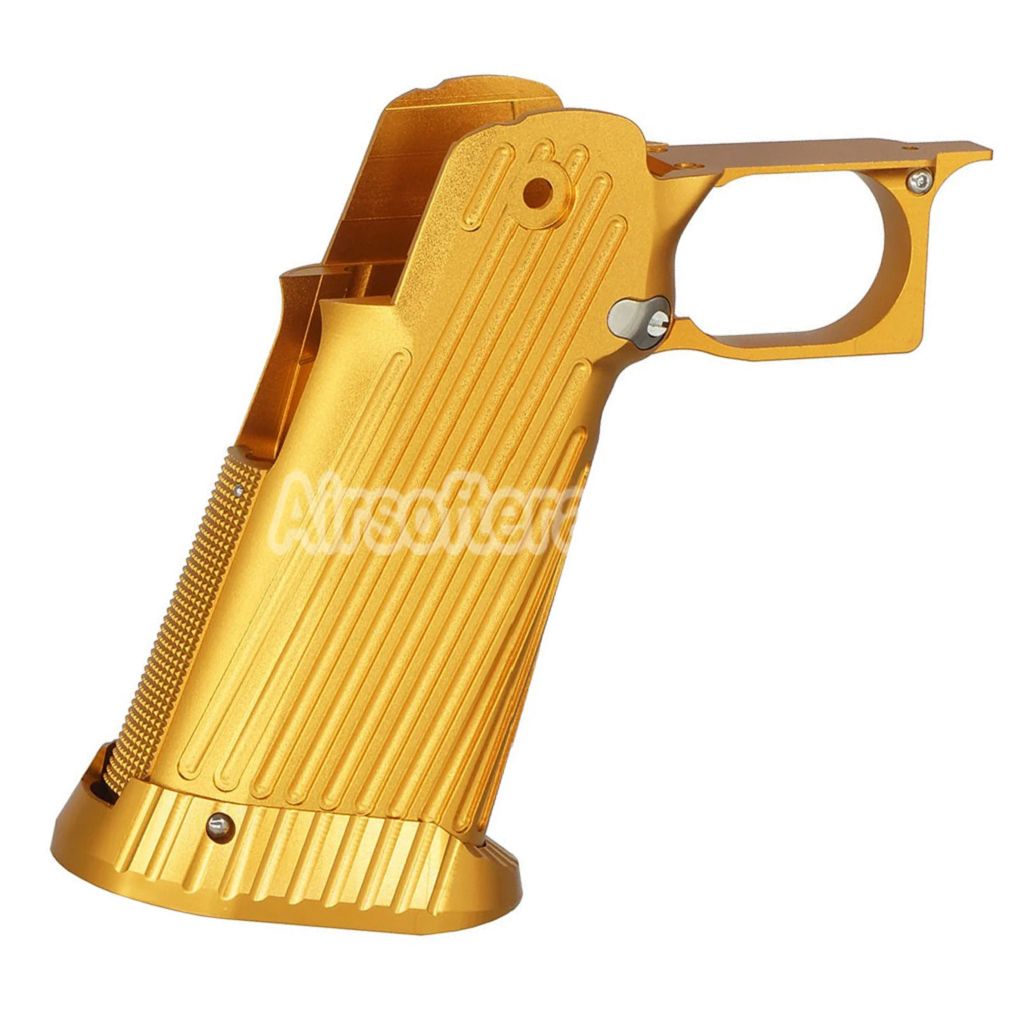5KU CNC Aluminum Grip Type-2 For Tokyo Marui Hi-Capa 5.1 4.3 Series GBB Pistols Airsoft Gold