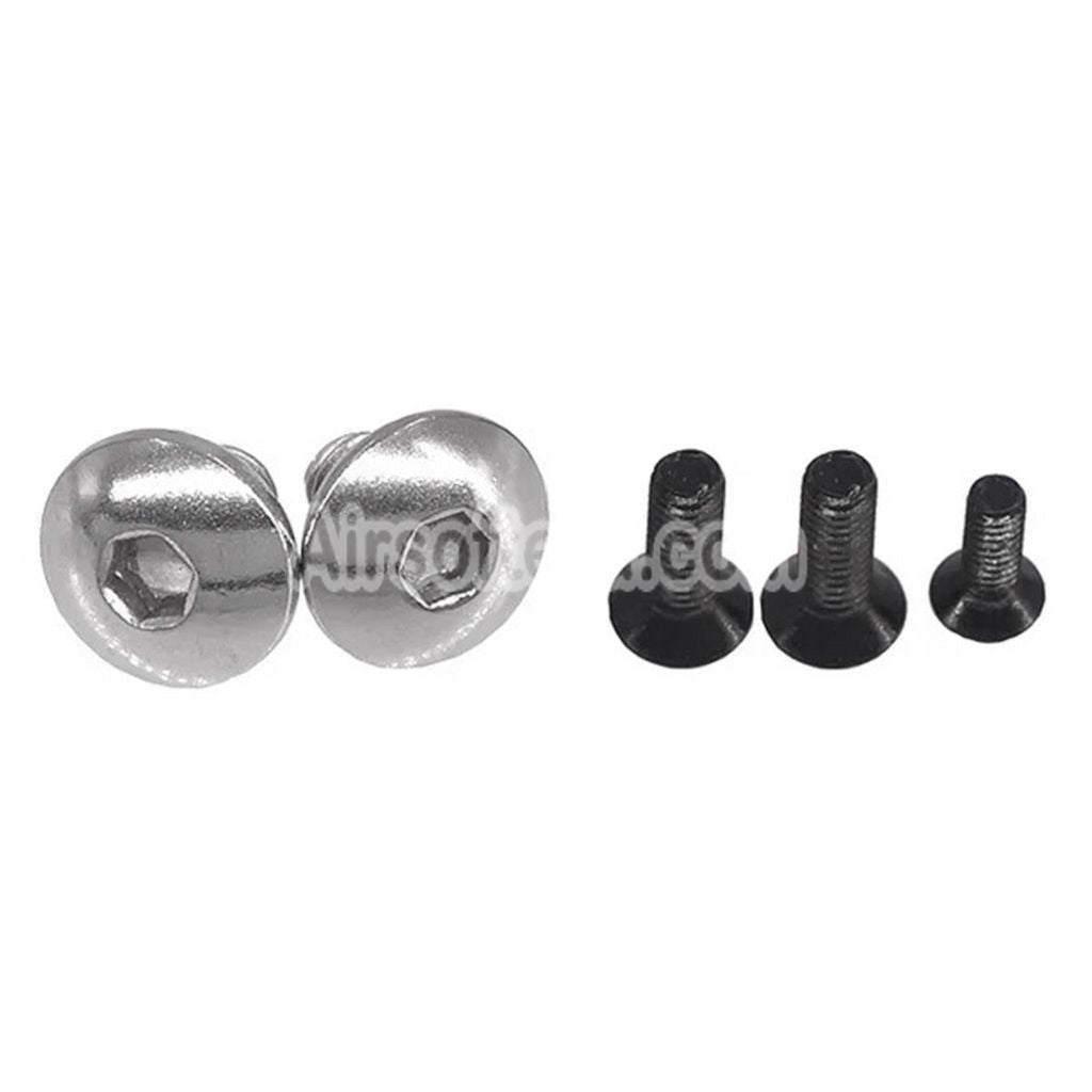 5KU CNC Aluminum Grip Type-2 For Tokyo Marui Hi-Capa 5.1 4.3 Series GBB Pistols Airsoft Red/Silver