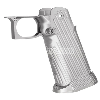 5KU CNC Aluminum Grip Type-2 For Tokyo Marui Hi-Capa 5.1 4.3 Series GBB Pistols Airsoft Silver