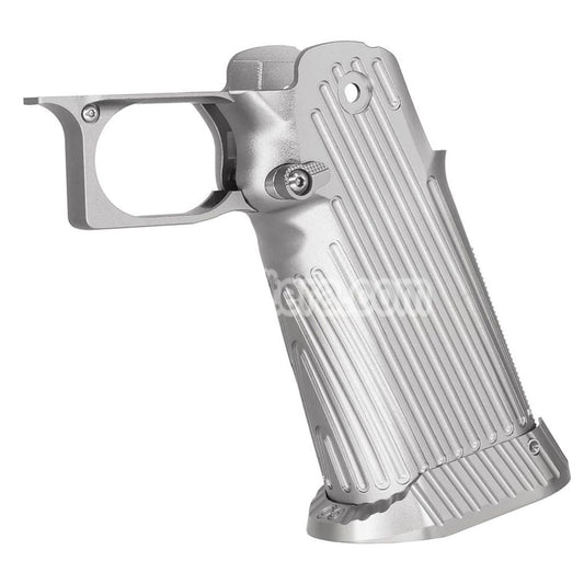 5KU CNC Aluminum Grip Type-2 For Tokyo Marui Hi-Capa 5.1 4.3 Series GBB Pistols Airsoft Silver