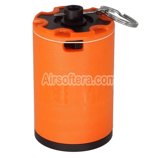 Airsoft 40Max WHIRLIGIG 360 Degree Reusable Green Gas Gel Ball & Airsoft BB Impact Grenade Orange