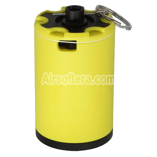 Airsoft 40Max WHIRLIGIG 360 Degree Reusable Green Gas Gel Ball & Airsoft BB Impact Grenade Yellow