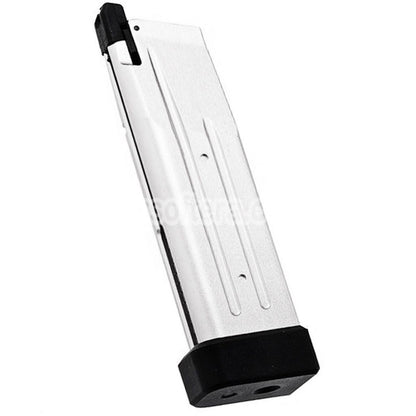 Airsoft Alpha Parts 31rd CNC Alum Gas Magazine for EMG 2K Alpha SAI STI TTI ARMY KJ KP-05 Zeon BELL AW WE E&C Tokyo Marui Hi-Capa GBB Pistol Silver