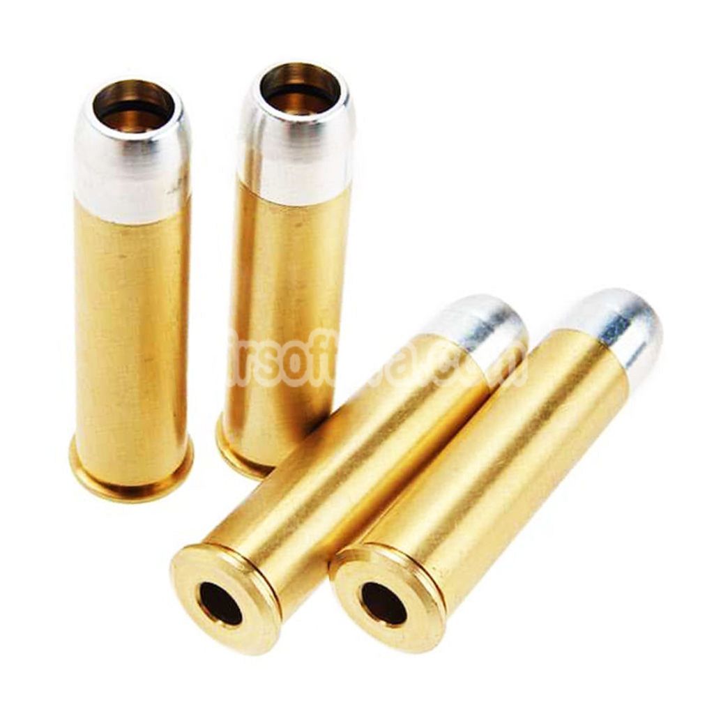 Airsoft King Arms 6pcs Set Metal Shell Cartridge For King Arms Python.357 Version 2 Series Gas Revolvers