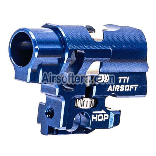 TTI Airsoft CNC Aluminum Infinity One Piece TDC Hop Up Chamber For Tokyo Marui Hi-Capa Series GBB Pistols Blue