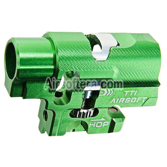 TTI Airsoft CNC Aluminum Infinity One Piece TDC Hop Up Chamber For Tokyo Marui Hi-Capa Series GBB Pistols Green