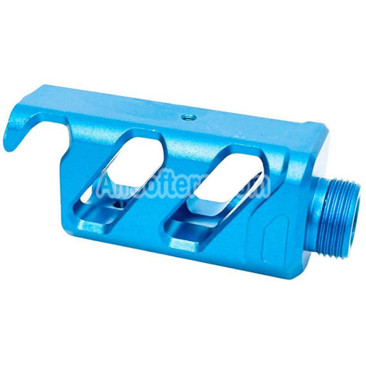 Airsoft CTM TAC CNC Aluminum Upper Inner Decorative Bucket Short Type For Action Army AAP-01 / 01C Pistols with CTM TAC FUKU-2 Upper Blue